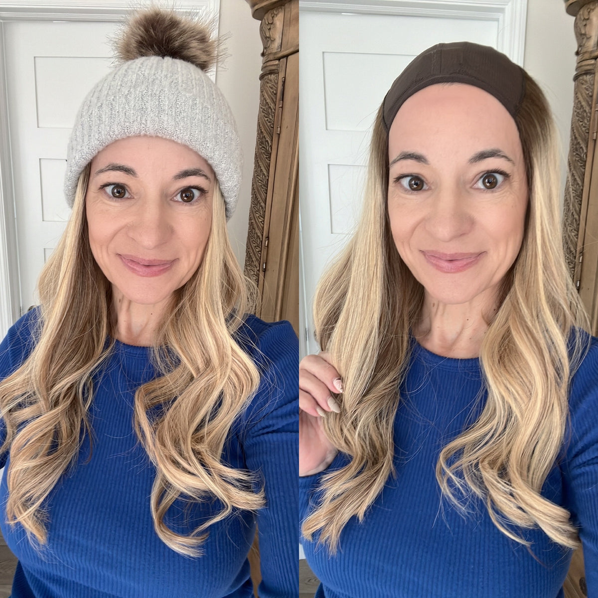 “JOY&quot; Premium HAT FALL Wig: Sz. M, 21&quot;