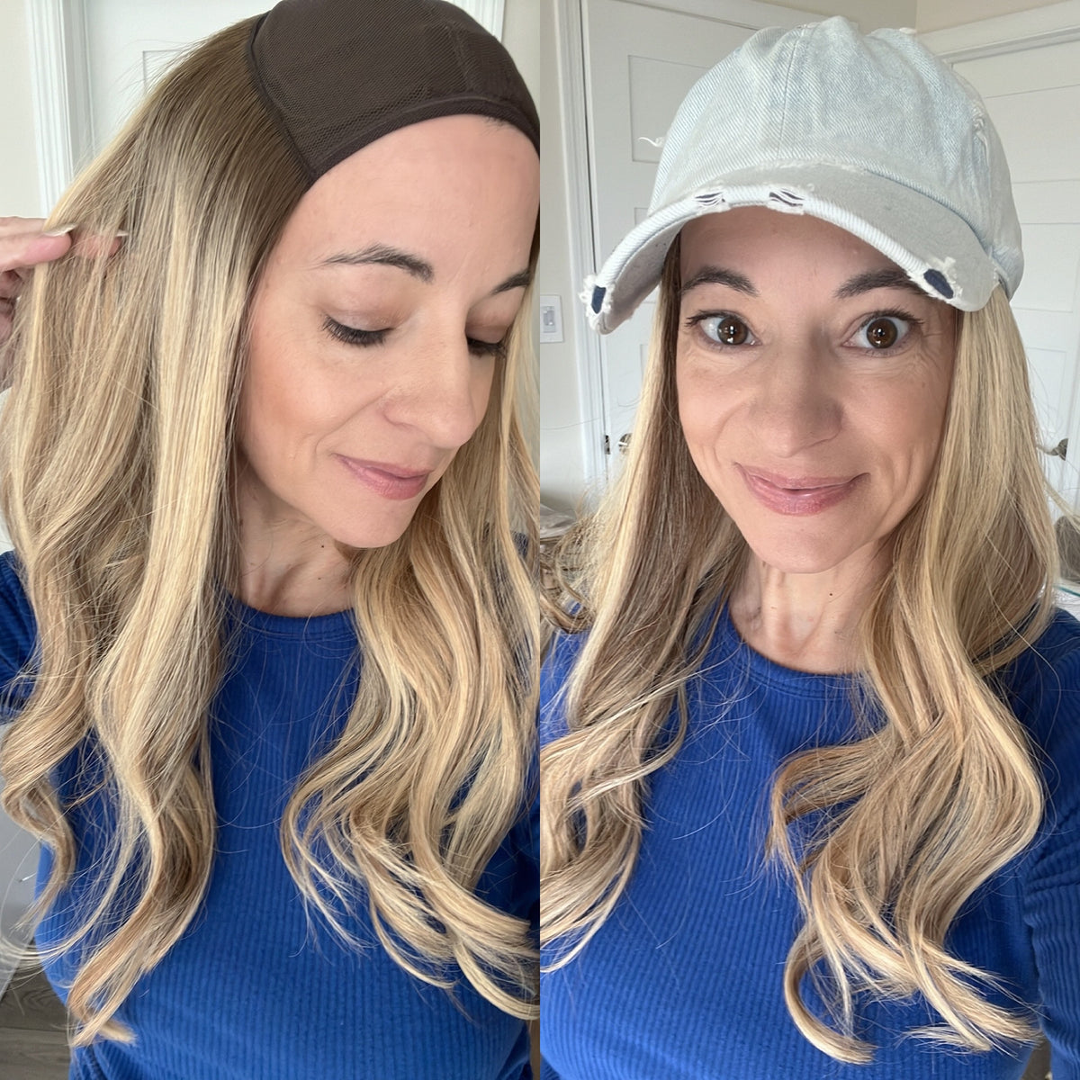 “JOY&quot; Premium HAT FALL Wig: Sz. M, 21&quot;