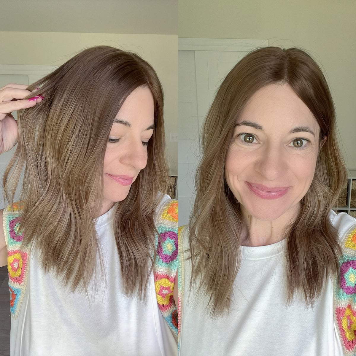 “HARTLEY&quot; Premium Topper: Closed Lace Top, 8x8, 17-18&quot;