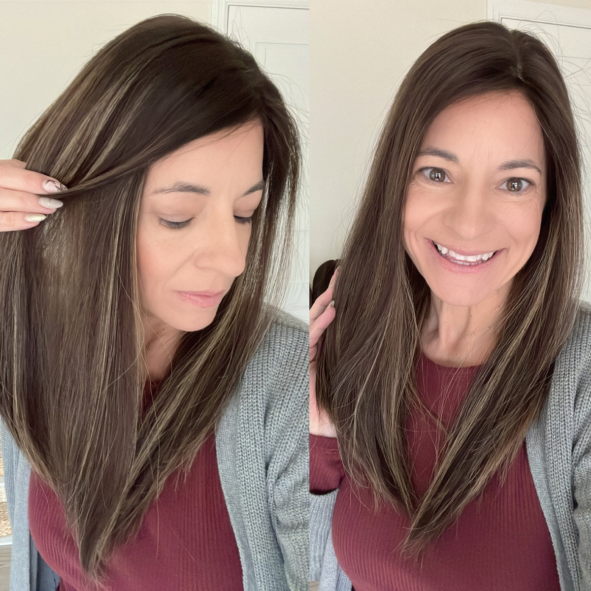 “LARK BALAYAGE&quot; Premium Topper: Closed Lace Top, 8x8, 20&quot;