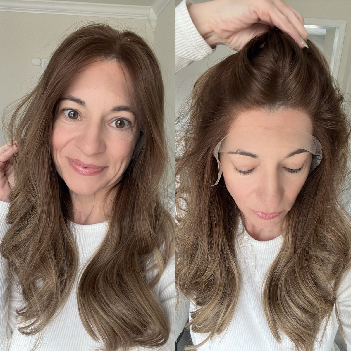 FINAL SALE “PRISCILLA&quot; Premium Wig: Lace Top, Sz. M/L, 19-20&quot;