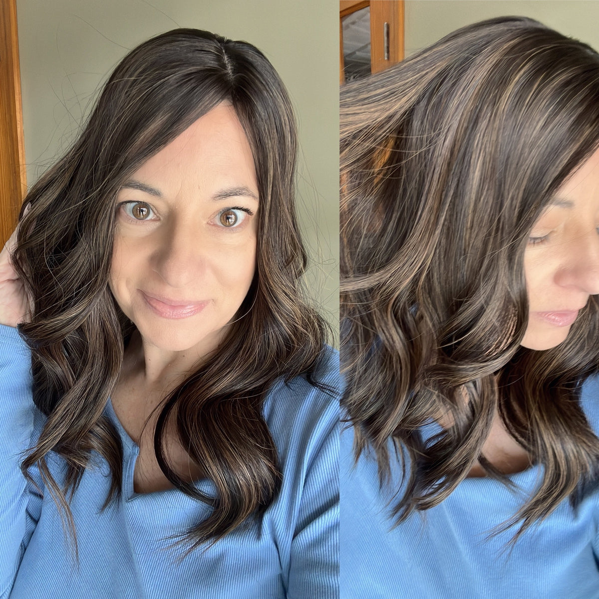 “RAVEN BALAYAGE&quot; Premium Topper: Silk Top, 7x7, 20&quot;