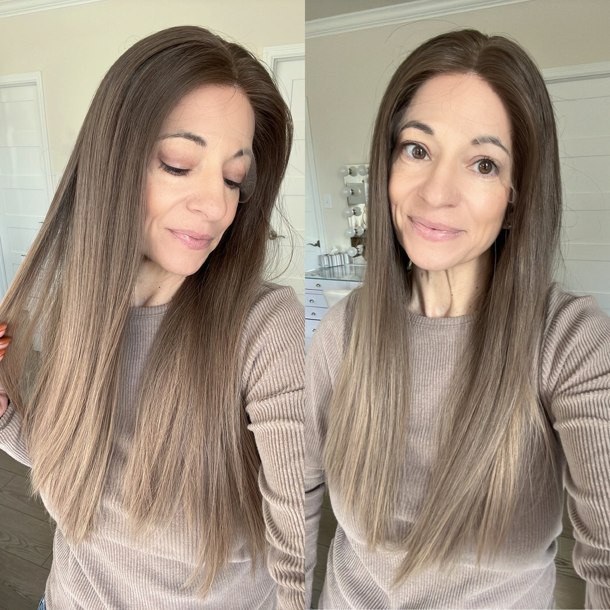 “CAMILLA&quot; Premium Wig: Lace Top, Sz. M/L, 22-23&quot;