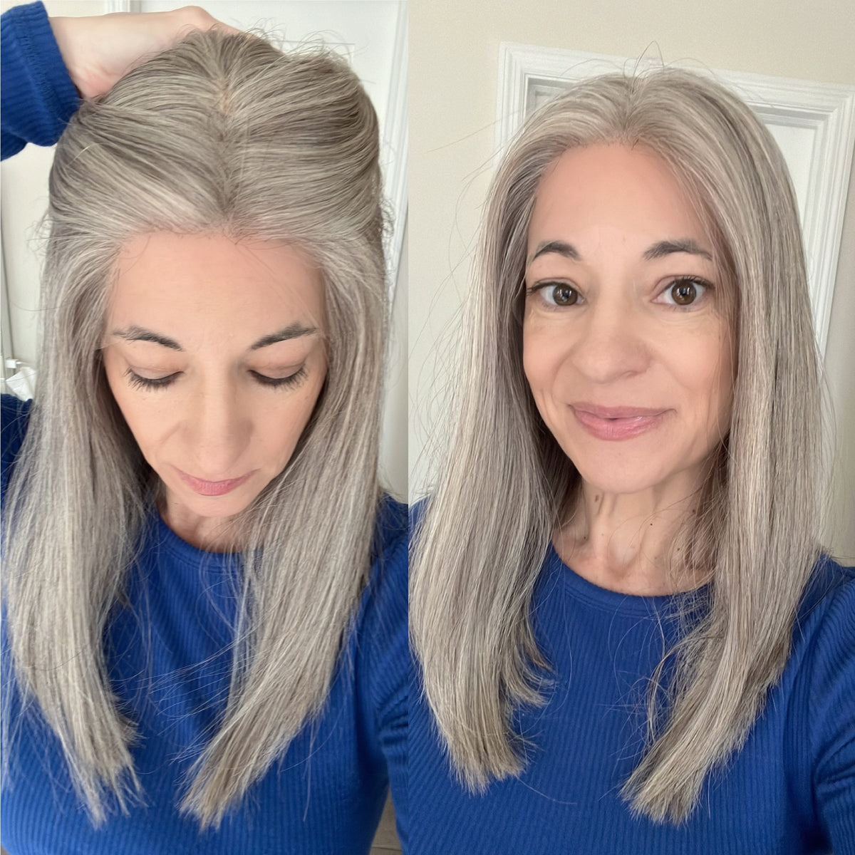 FINAL SALE “STERLING&quot; Premium Wig: Lace Top, Sz. S, 17&quot;, LONG LOB