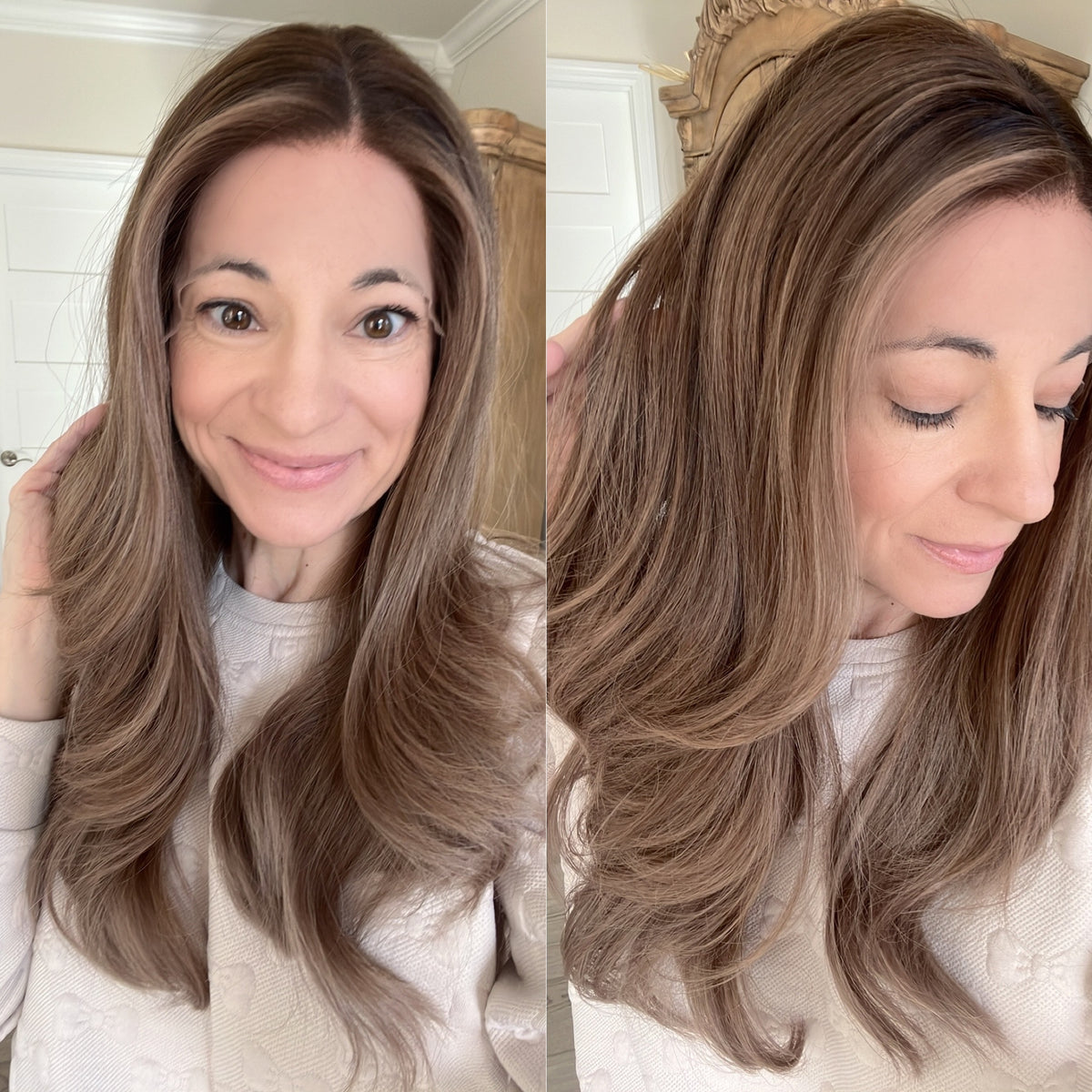 “BLOOMING BABE&quot; Exquisite Wig: Lace Top, Sz. S/M, 21-22&quot;