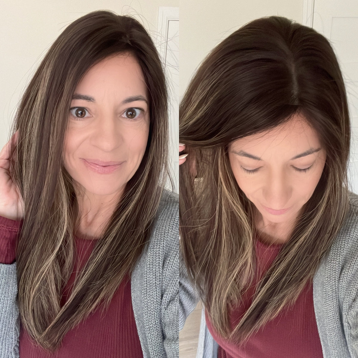 “LARK BALAYAGE&quot; Premium Topper: Closed Lace Top, 8x8, 20&quot;