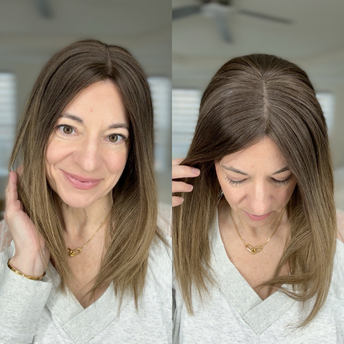 “TIANA LT ROOT" Premium Topper: Closed Lace Top, 8x8, 16"