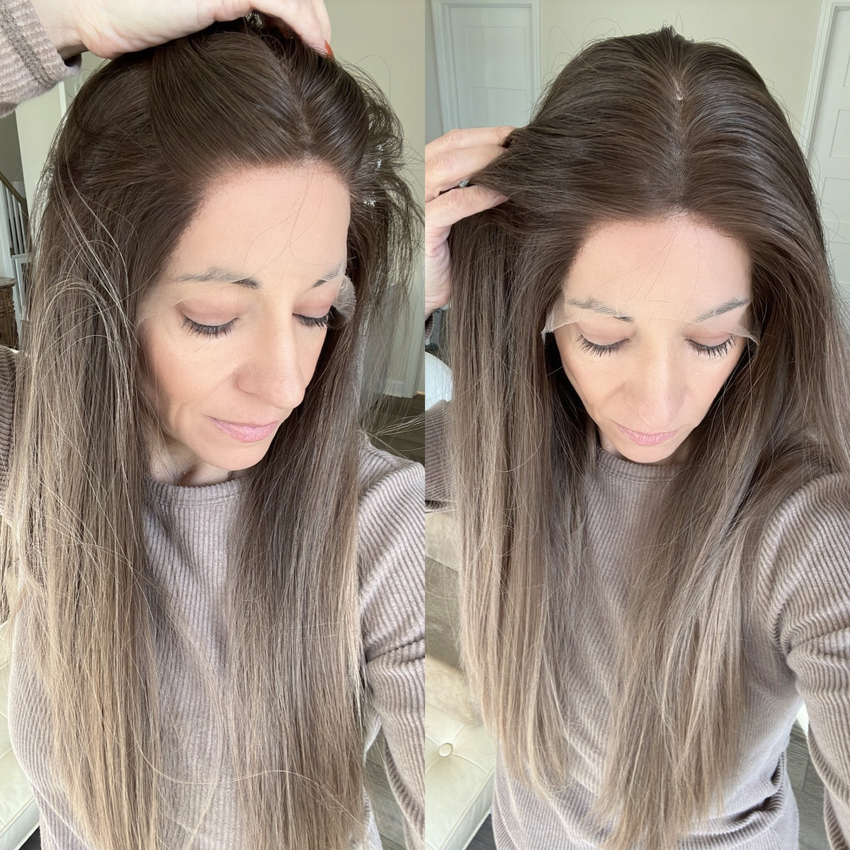 “CAMILLA&quot; Premium Wig: Lace Top, Sz. M/L, 22-23&quot;