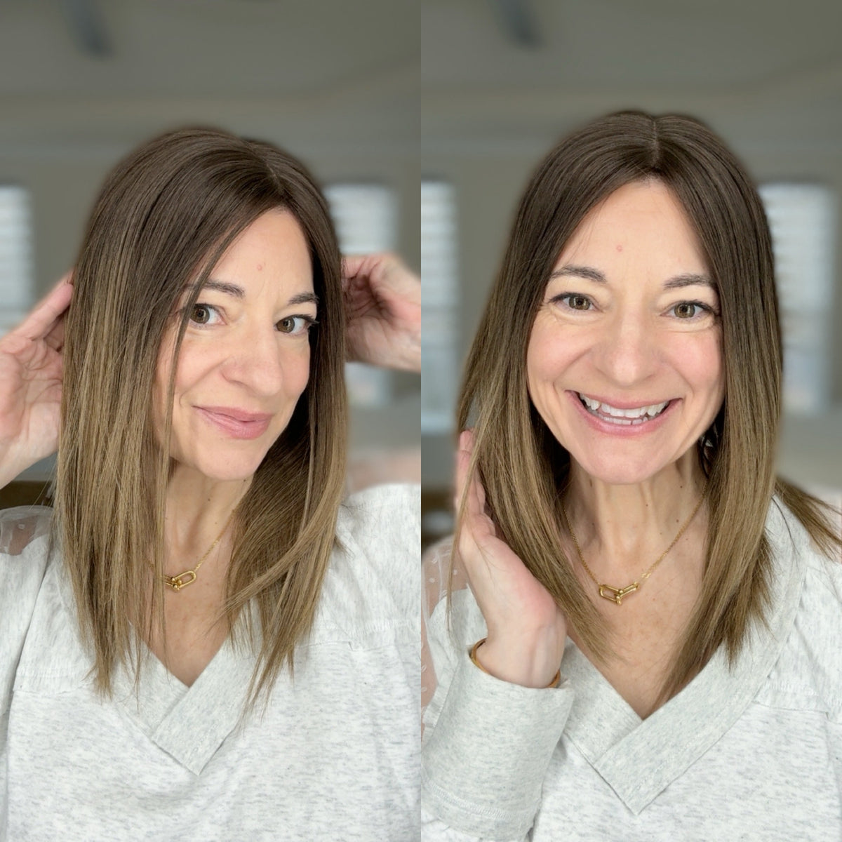 “TIANA LT ROOT" Premium Topper: Closed Lace Top, 8x8, 16"