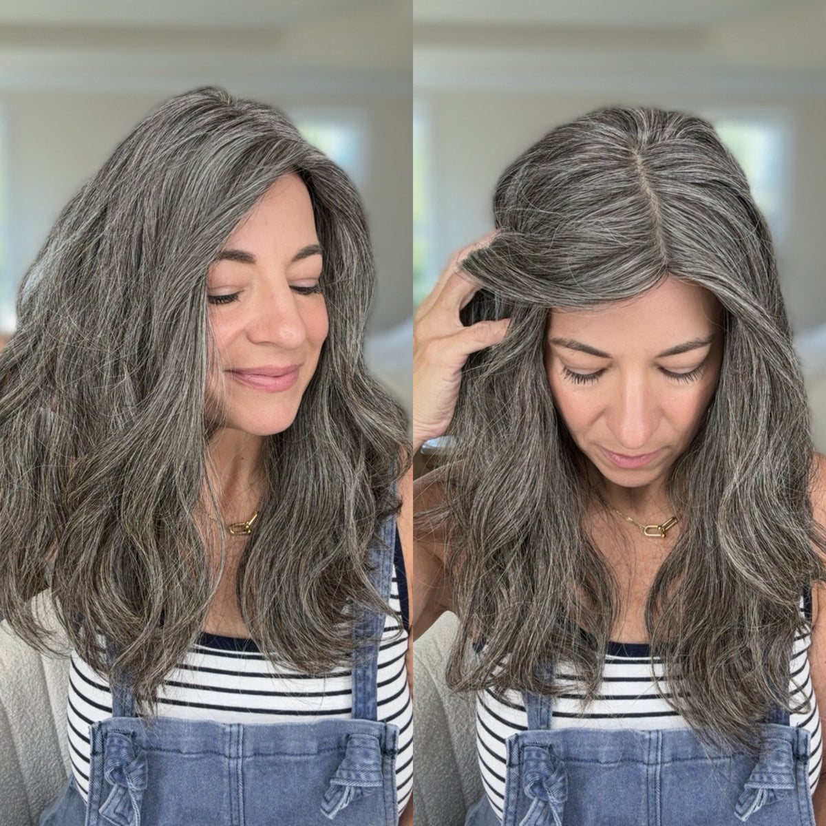 &quot;DAPHNE&quot; Premium Topper: Silk Top, 7x7, 17&quot;, Wavy