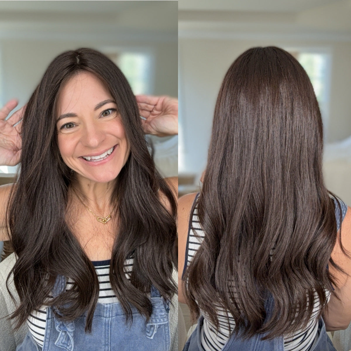 “LARK&quot; Premium Topper: Silk Top, Handtied Cap, 8x8, 22&quot;