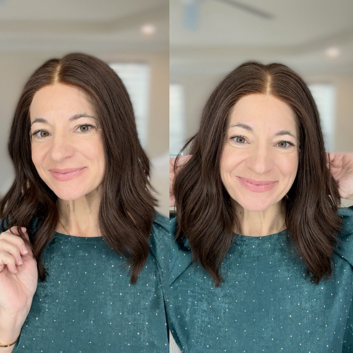 DOORBUSTER “LARK" Premium Wig: Lace Top, Fully Handtied, Sz. M, 16"