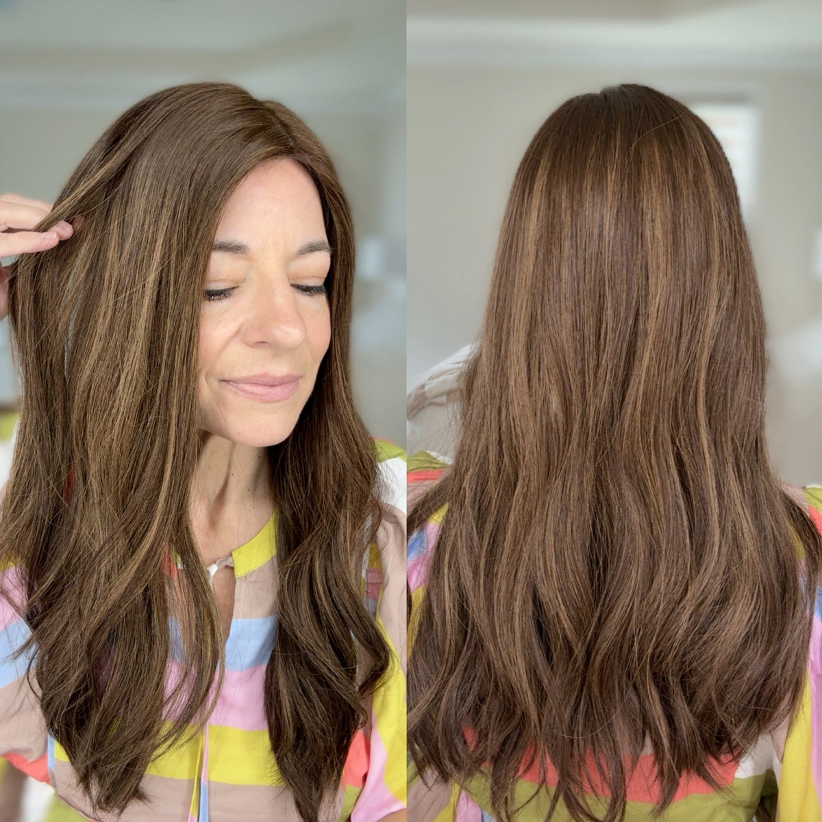 “LUNA BALAYAGE" Premium Topper: Silk Top, 8x8, 21-22"