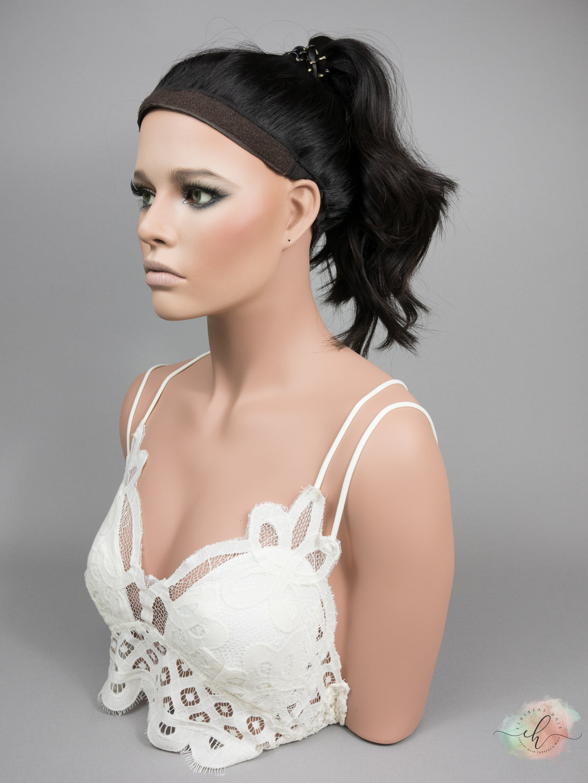 SUMMER SALE “RHIANNON" Premium Pony Wig: Sz. S, 23"