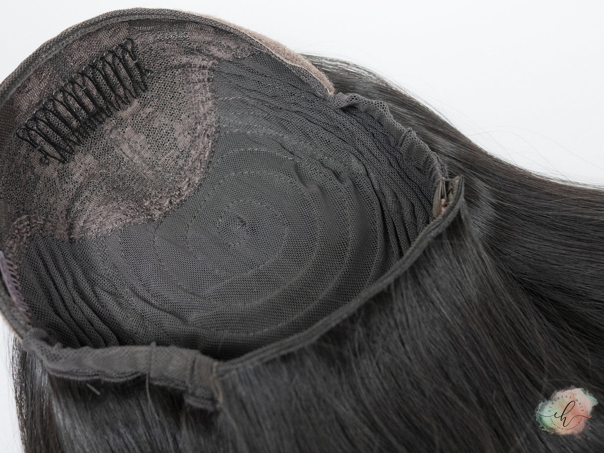 SUMMER SALE “RHIANNON" Premium Pony Wig: Sz. S, 23"