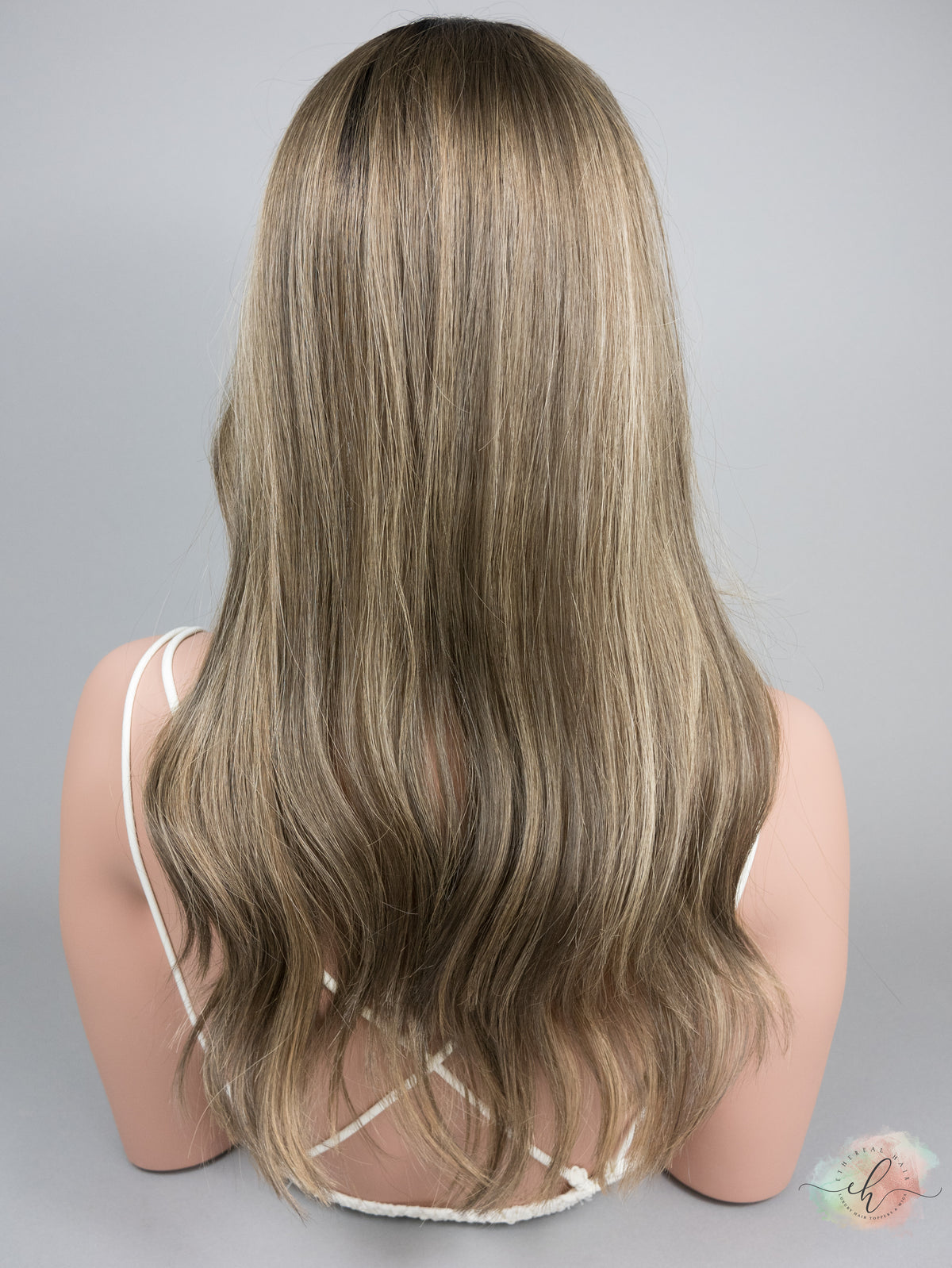 “ROOTED HARLOW&quot; Premium Topper: Lace Top, 8x8, 21&quot;