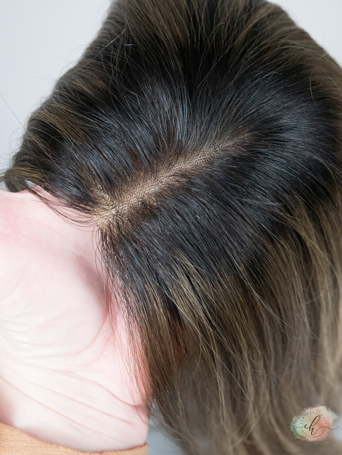 “ROOTED HARLOW&quot; Premium Topper: Lace Top, 8x8, 21&quot;