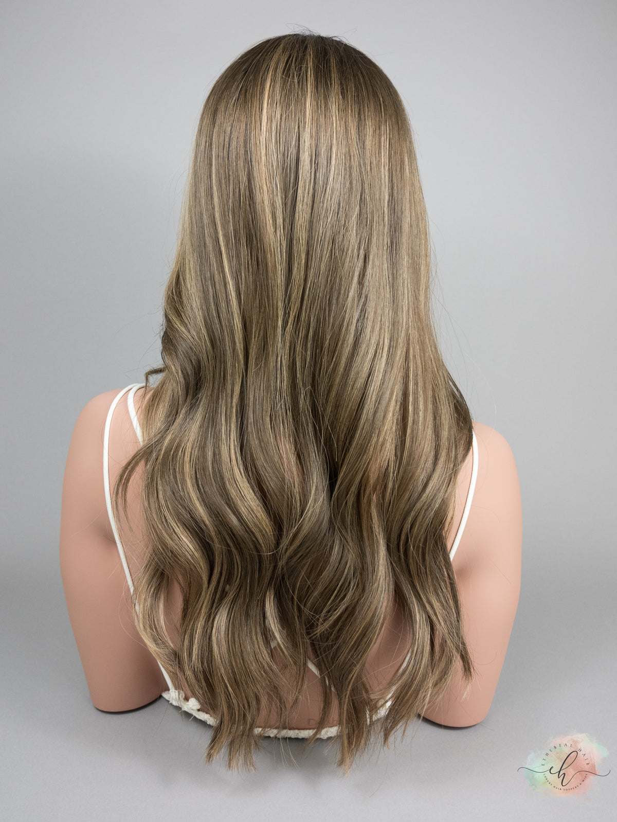 “ROOTED HARLOW&quot; Premium Topper: Lace Top, 8x8, 23&quot;