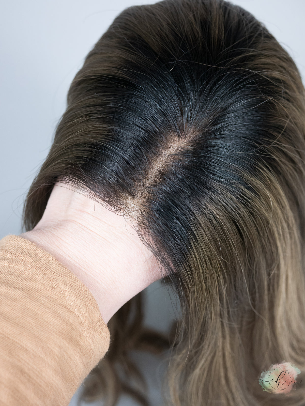 “ROOTED HARLOW&quot; Premium Topper: Lace Top, 8x8, 23&quot;