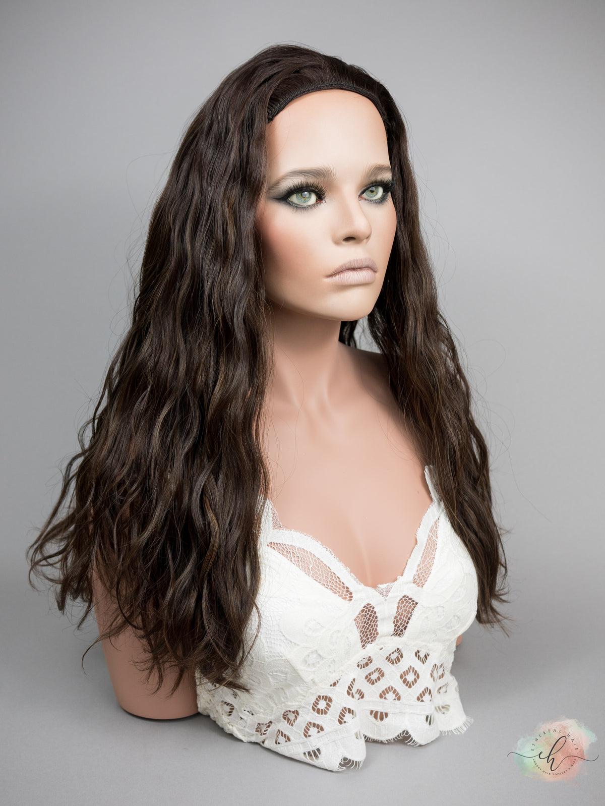 “MILLIE" Premium Band Fall Wig: Sz. M, 22-24", Wavy