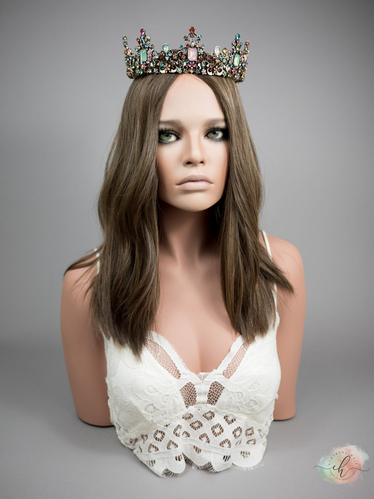 SUMMER SALE “RILEY" Exquisite Wig: Silk Top, Sz. M, 18-19"