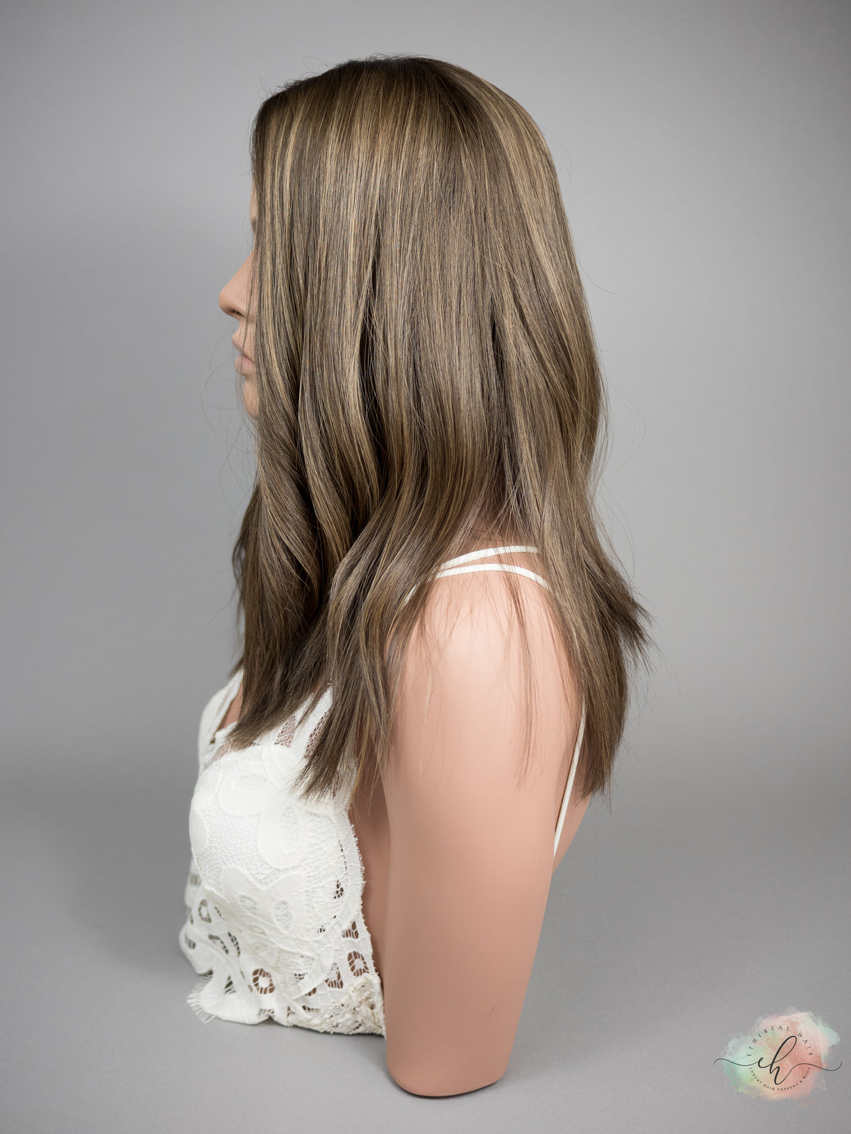 SUMMER SALE “RILEY" Exquisite Wig: Silk Top, Sz. M, 18-19"