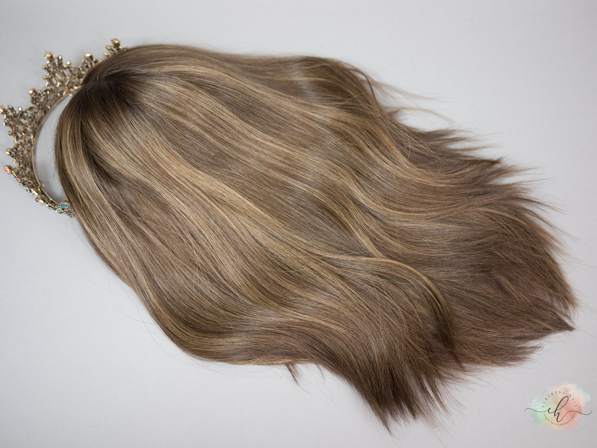 SUMMER SALE “RILEY" Exquisite Wig: Silk Top, Sz. M, 18-19"