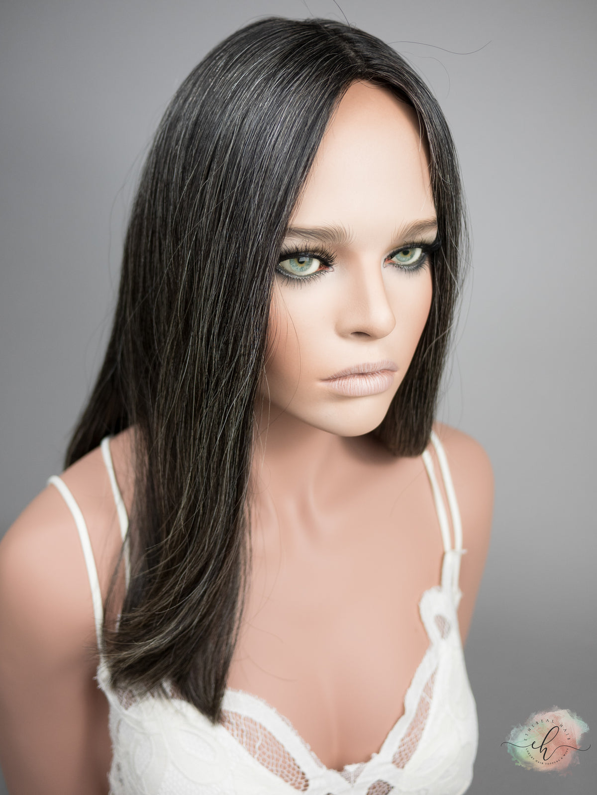 SUMMER SALE “ELENA" Exquisite Wig: Silk Top, Sz. M, 18-19"