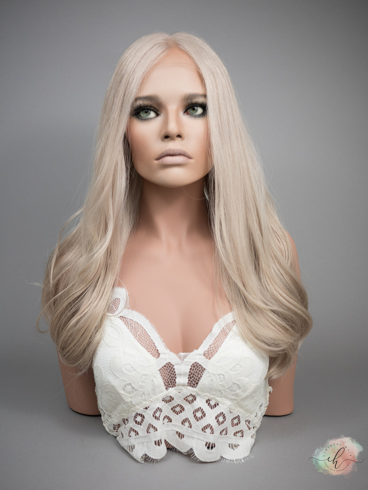 "VALENTINA" Premium Wig: Lace Top, Sz. M, 22-23"