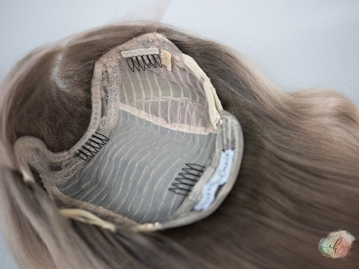 SUMMER SALE “SANDY BUM" Exquisite Wig: Lace Top, Sz. S, 24"