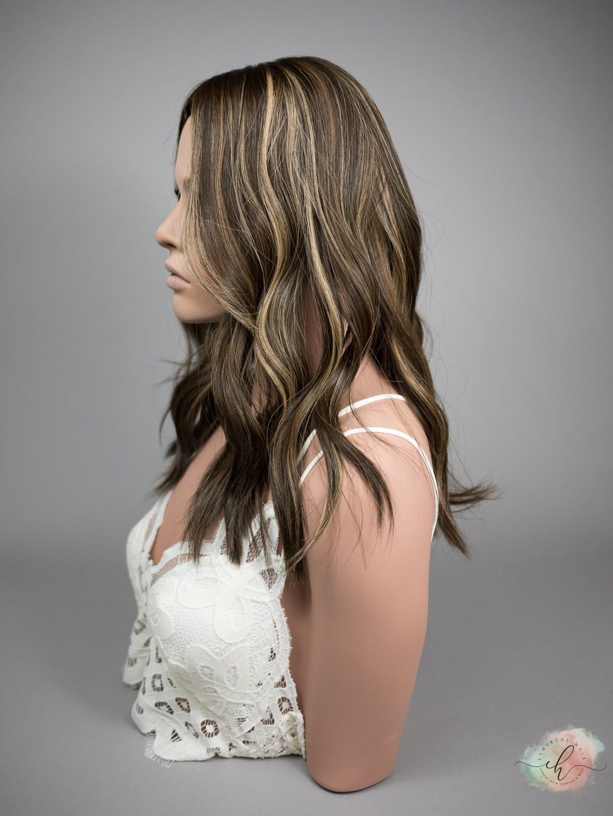 “LUNA BALAYAGE" Premium Topper: Silk Top, 7x7, 18"