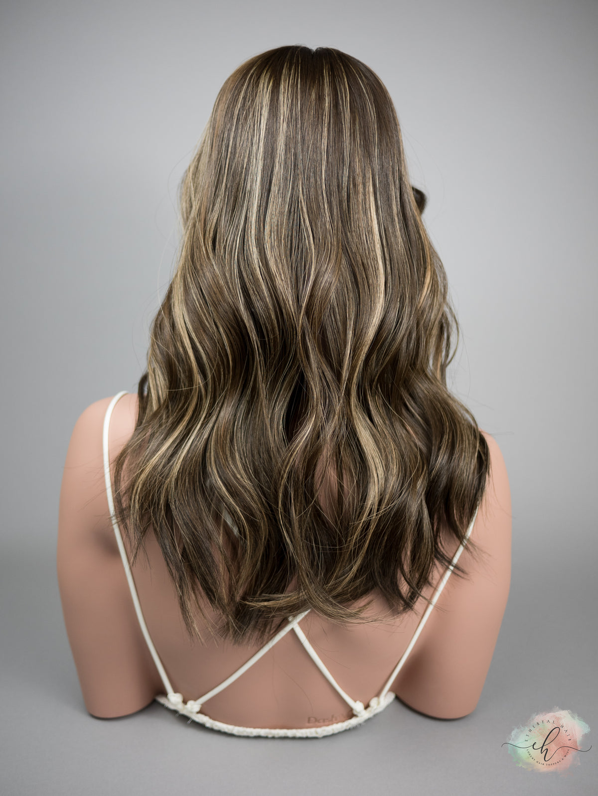 “LUNA BALAYAGE" Premium Topper: Silk Top, 7x7, 18"