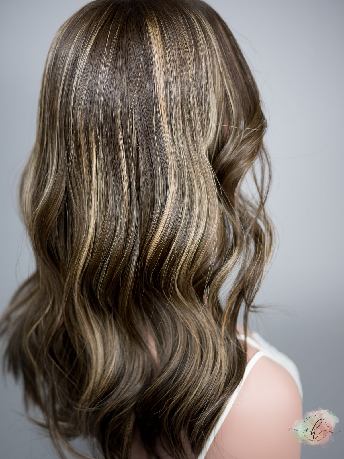 “LUNA BALAYAGE" Premium Topper: Silk Top, 7x7, 18"