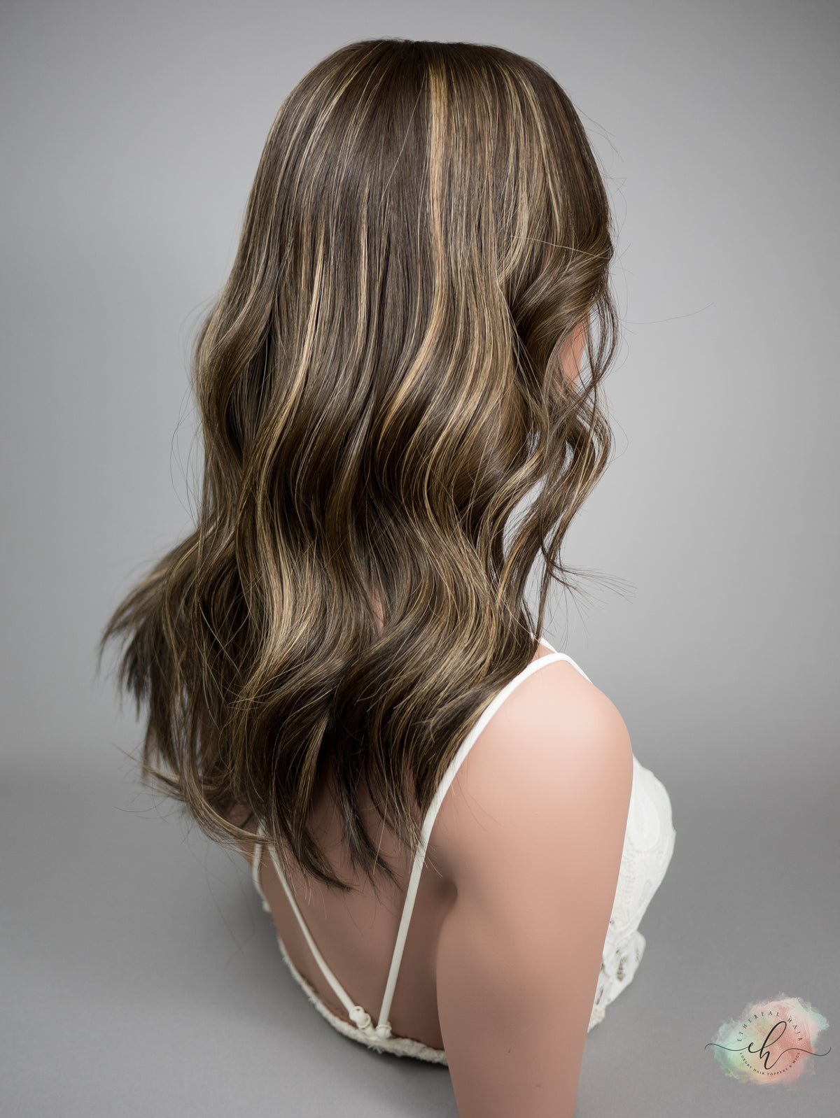 “LUNA BALAYAGE" Premium Topper: Silk Top, 7x7, 18"