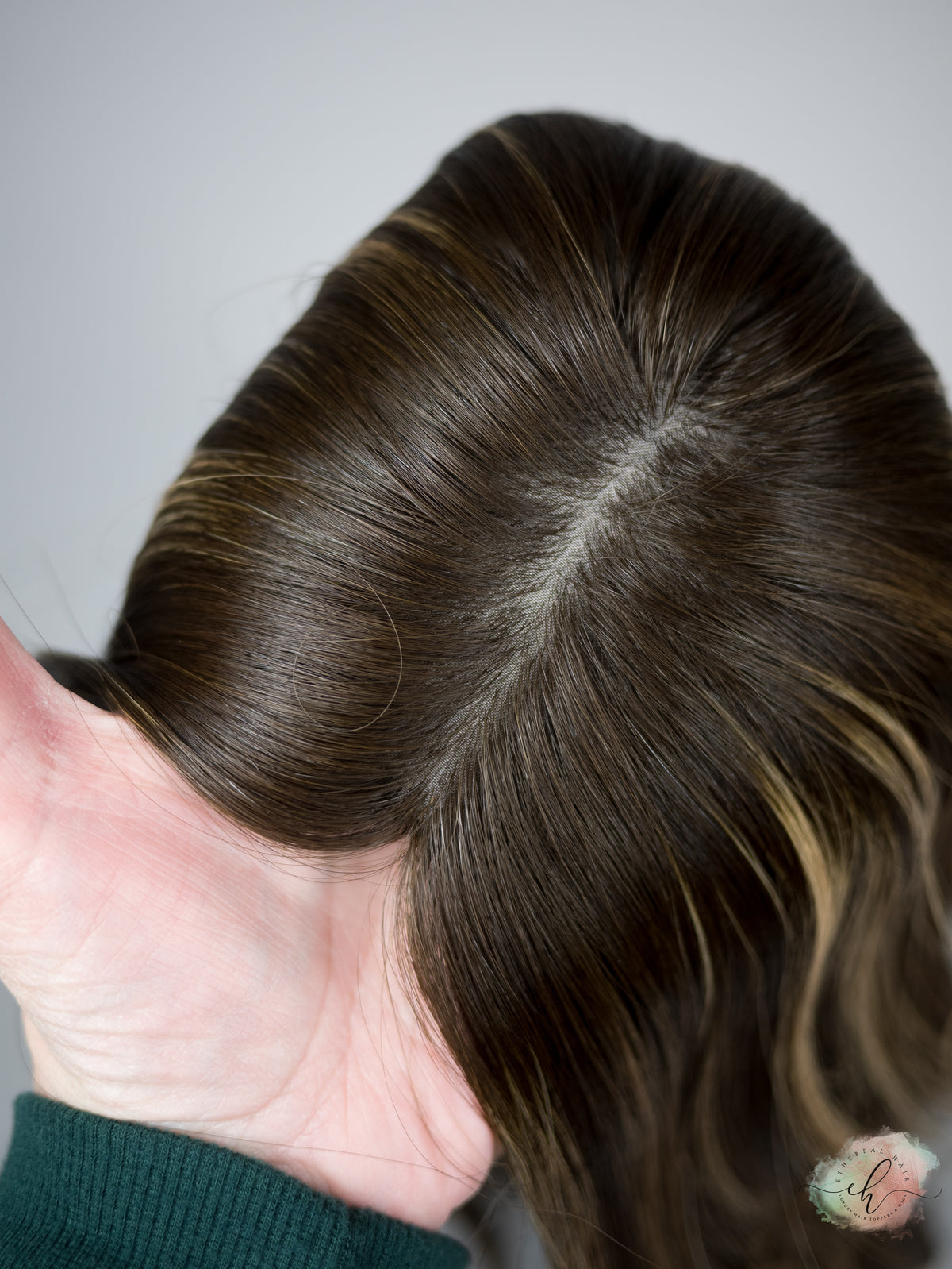 “LUNA BALAYAGE" Premium Topper: Silk Top, 7x7, 18"