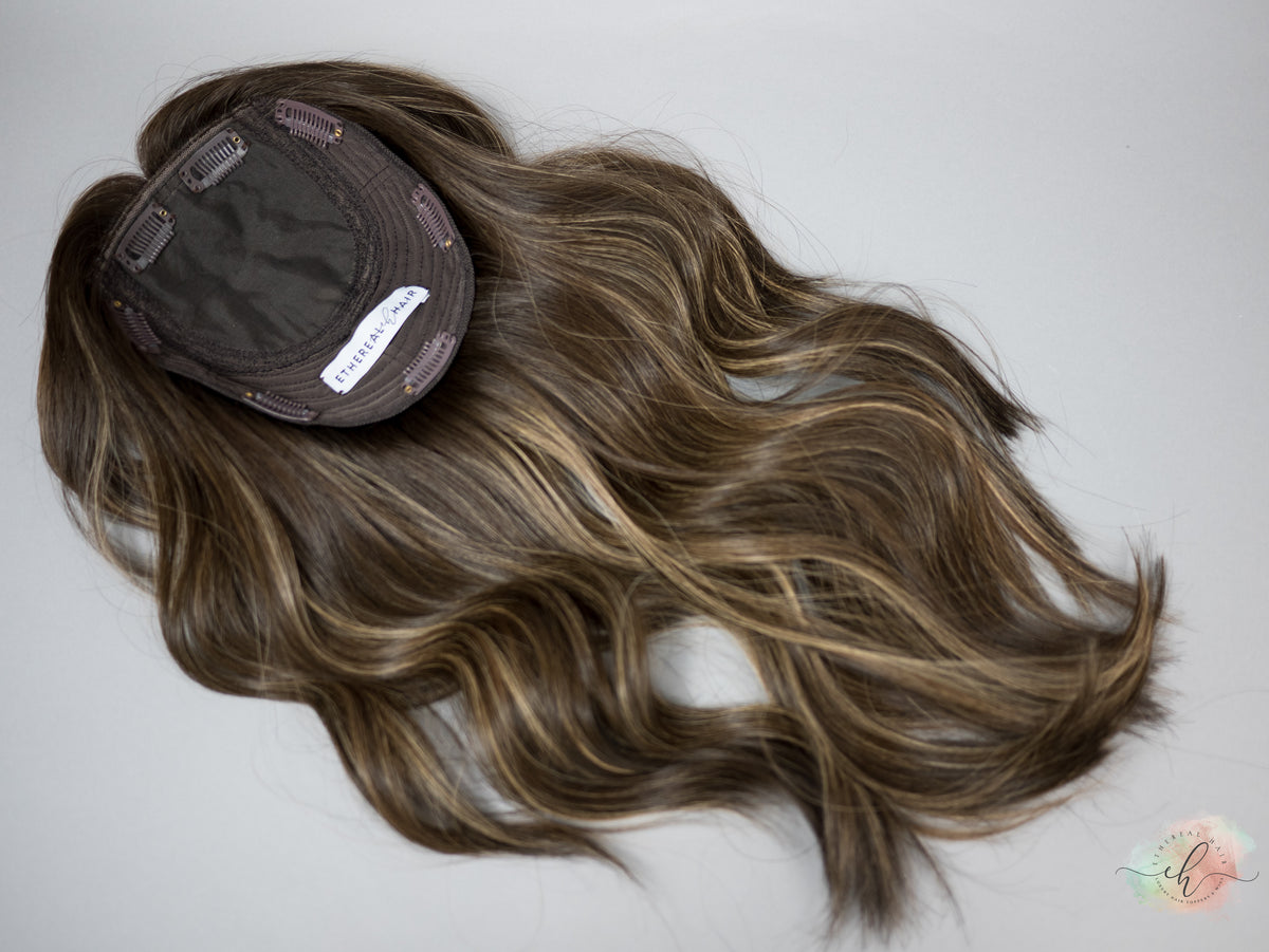 “LUNA BALAYAGE" Premium Topper: Silk Top, 7x7, 18"