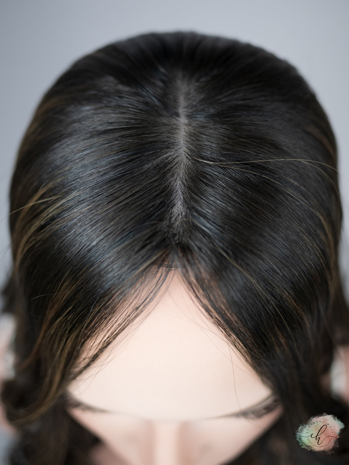 “RAVEN BALAYAGE&quot; Premium Topper: Silk Top, 7x7, 20&quot;