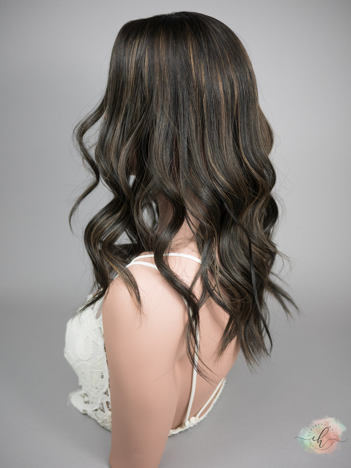 “RAVEN BALAYAGE&quot; Premium Topper: Silk Top, 7x7, 20&quot;