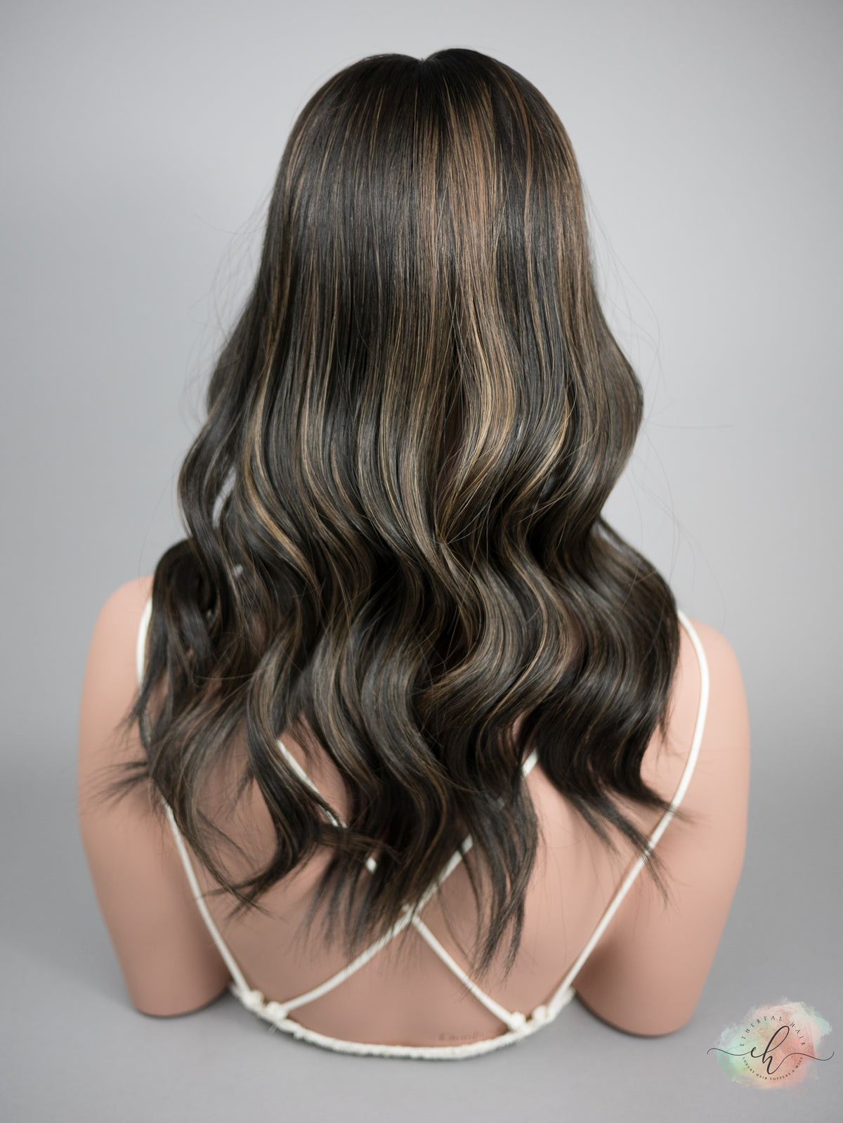 “RAVEN BALAYAGE&quot; Premium Topper: Silk Top, 7x7, 20&quot;