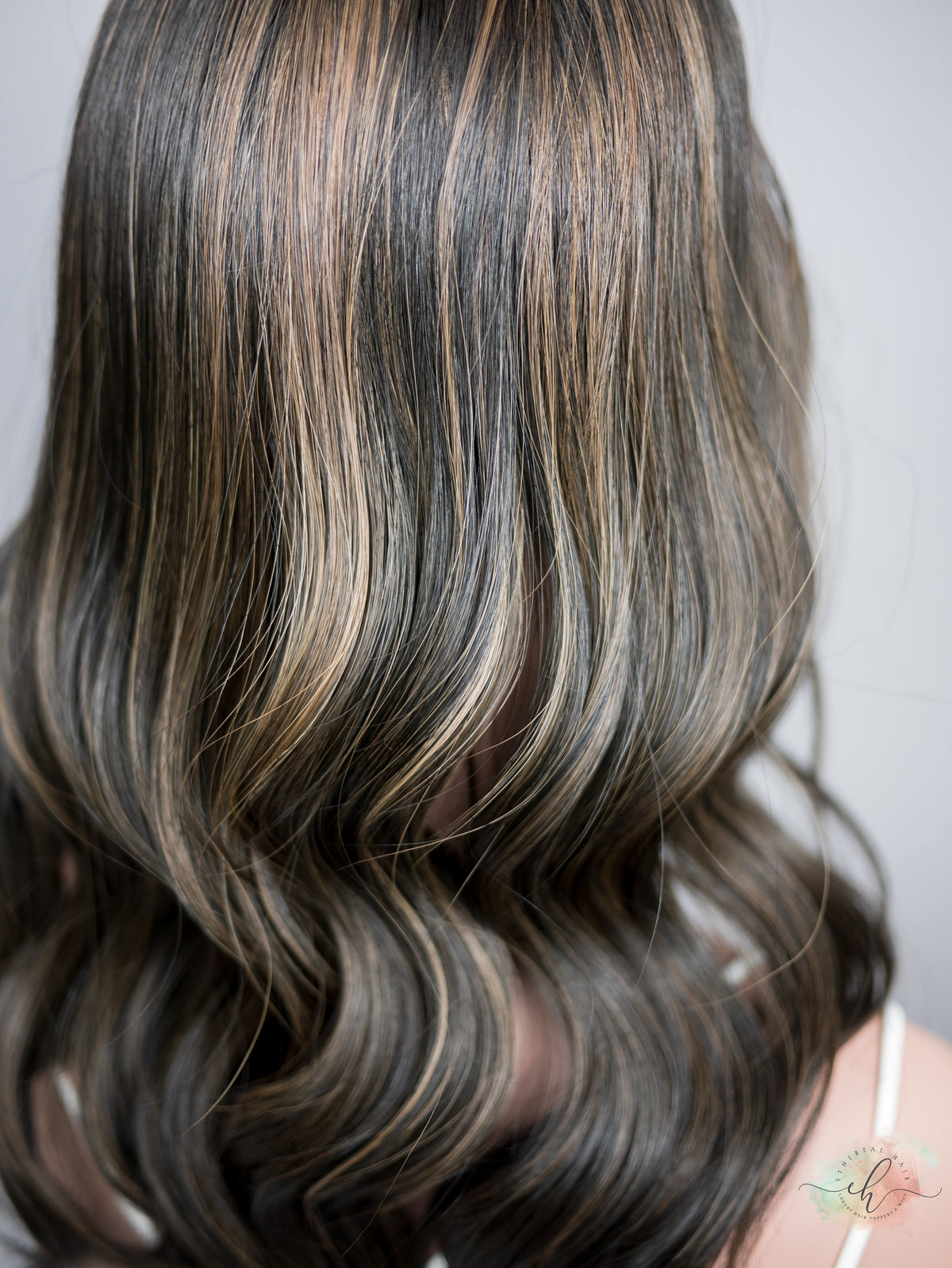 “RAVEN BALAYAGE&quot; Premium Topper: Silk Top, 7x7, 20&quot;