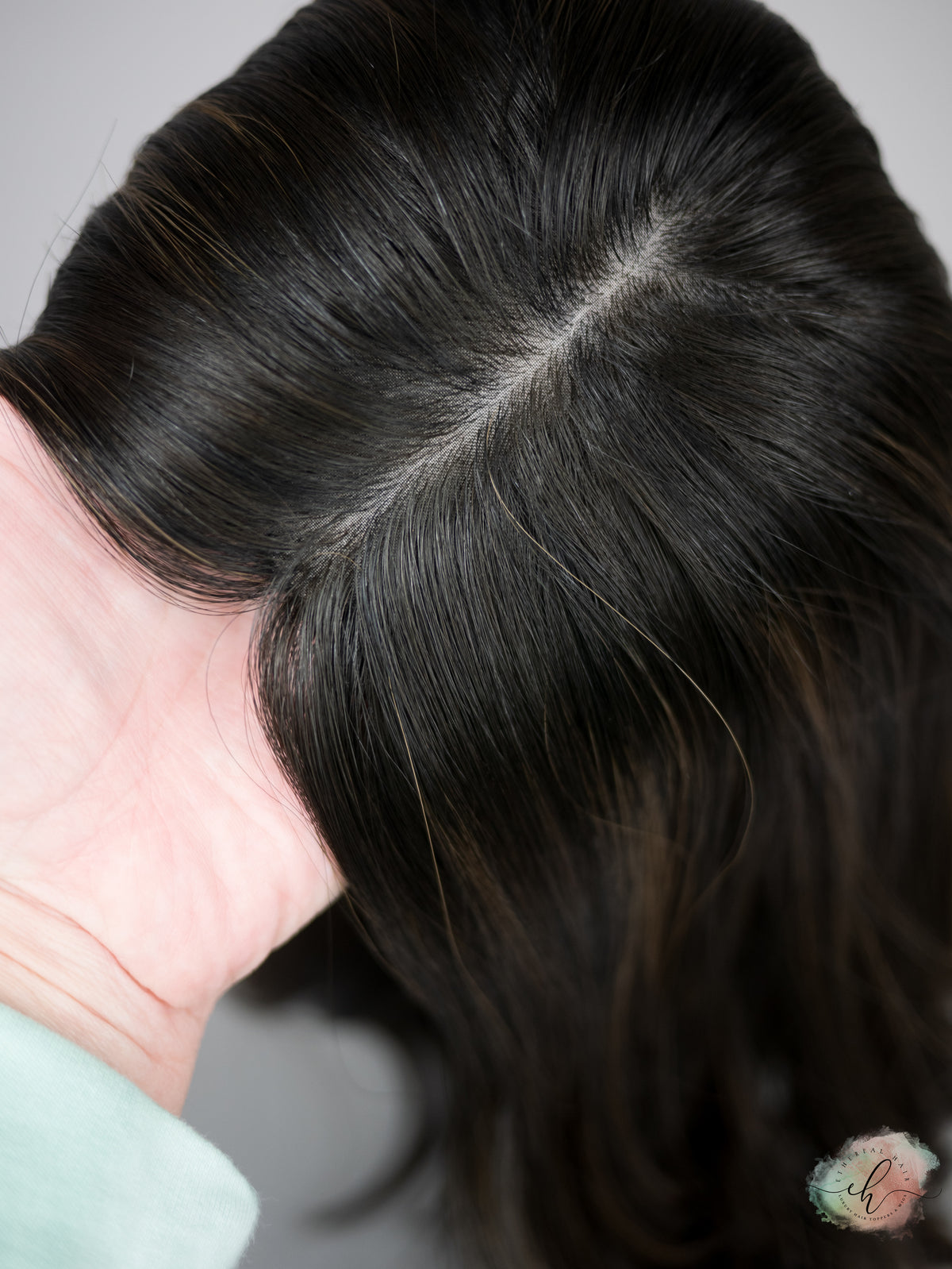 “RAVEN BALAYAGE&quot; Premium Topper: Silk Top, 7x7, 20&quot;