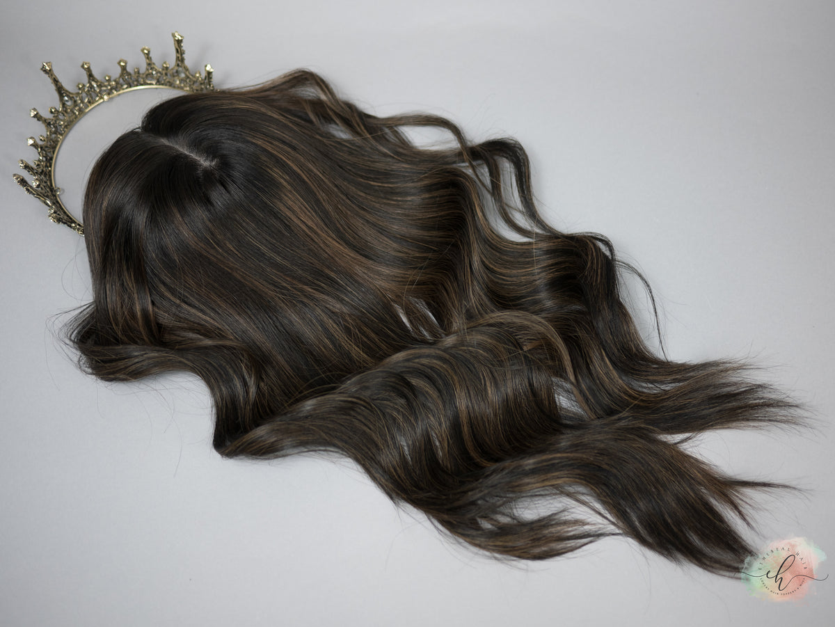 “RAVEN BALAYAGE&quot; Premium Topper: Silk Top, 7x7, 20&quot;