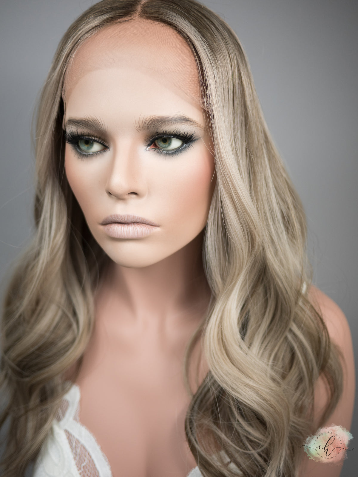 “SPELLBOUND&quot; Exquisite Wig: Lace Top, Sz. M, 21-22&quot;