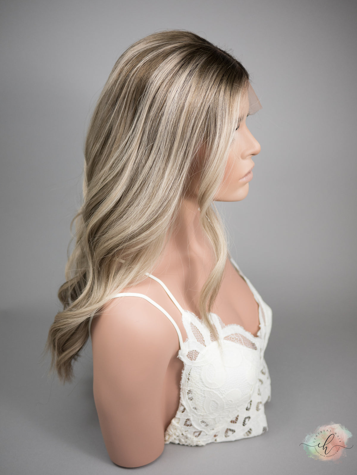 “SPELLBOUND&quot; Exquisite Wig: Lace Top, Sz. M, 21-22&quot;