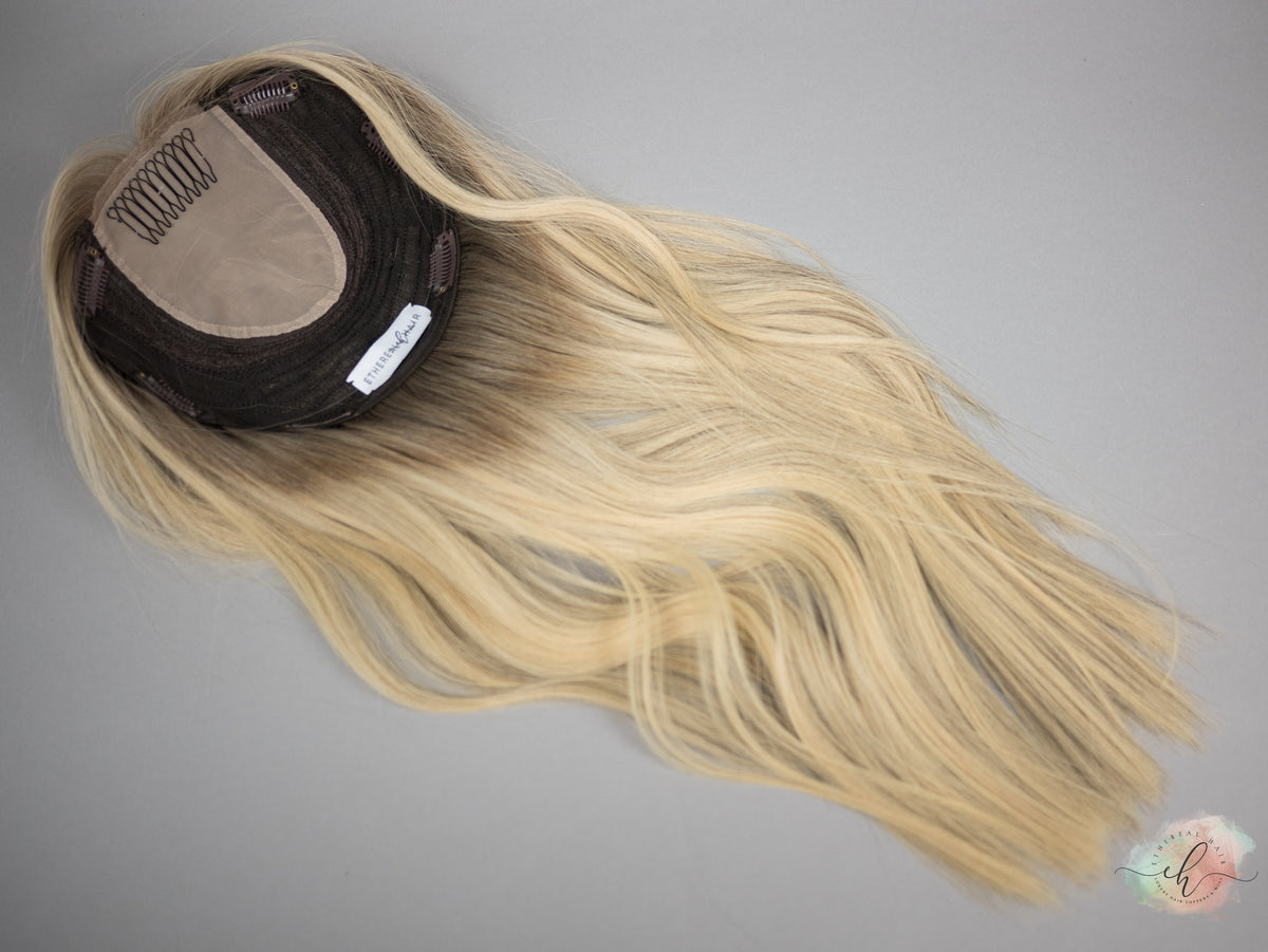 “LOLA&quot; Premium Topper: Closed Lace Top, 8x8, 18-20&quot;