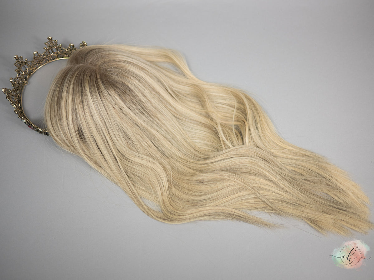 “LOLA&quot; Premium Topper: Closed Lace Top, 8x8, 18-20&quot;