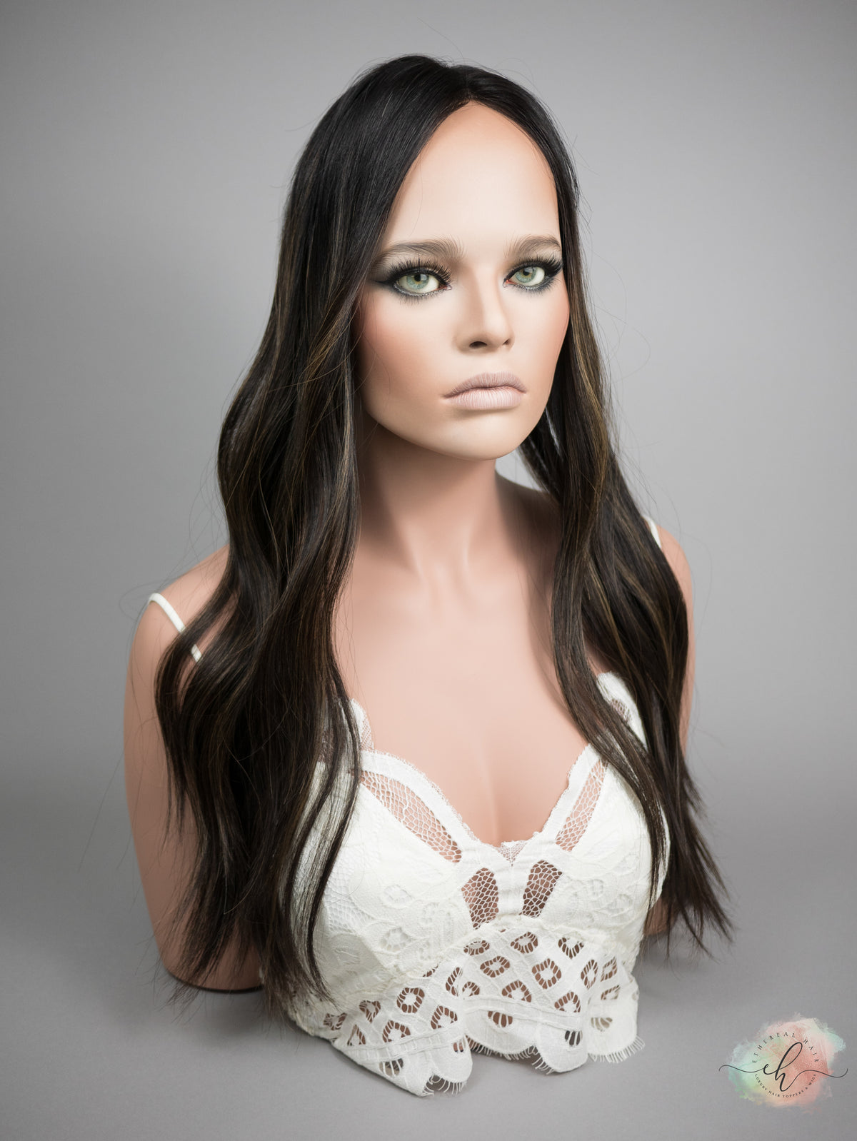 “RHIANNON HIGHLIGHT&quot; Premium Topper: Closed Lace Top, 8x8, 23-24&quot;