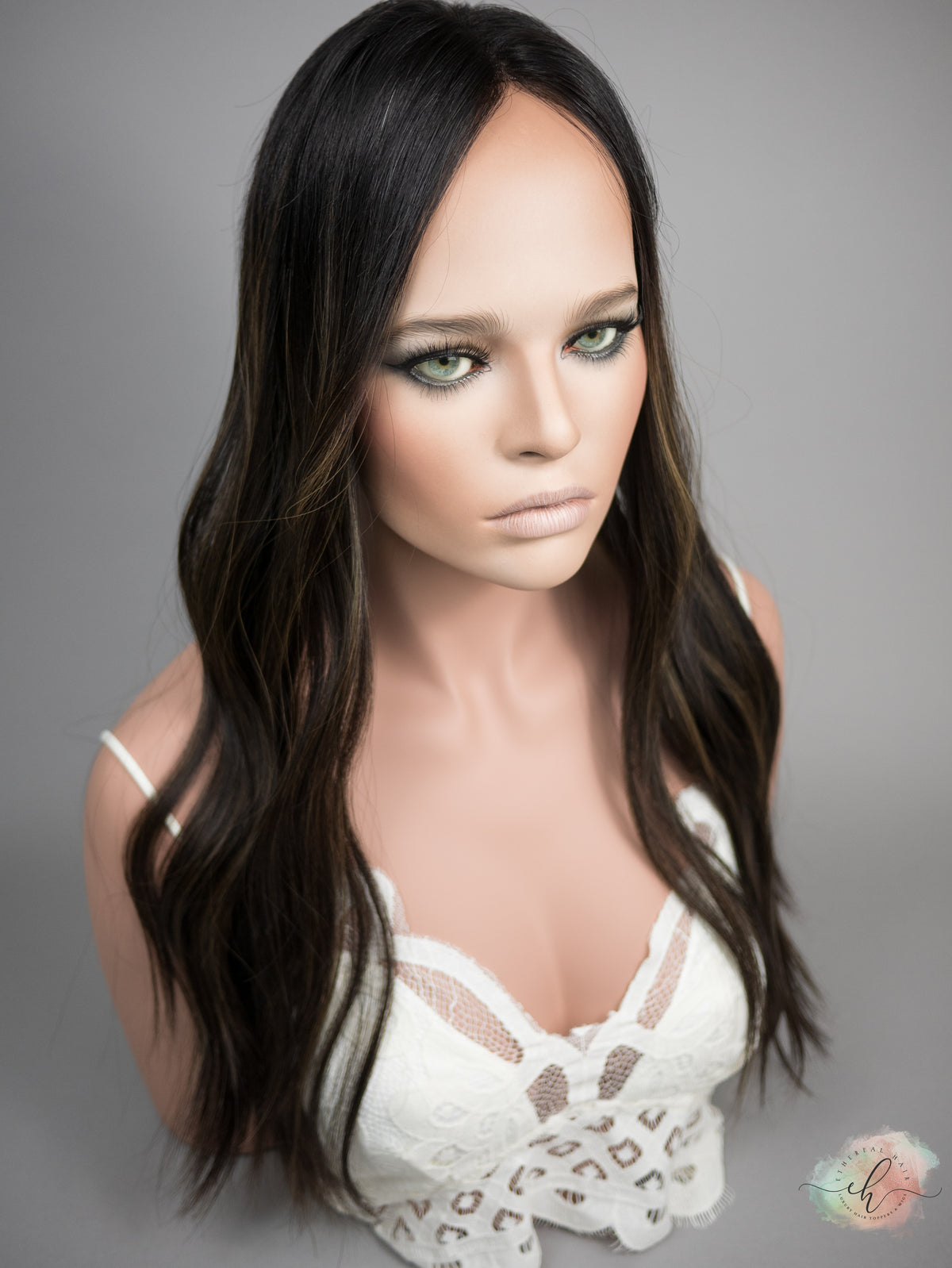 “RHIANNON HIGHLIGHT&quot; Premium Topper: Closed Lace Top, 8x8, 23-24&quot;