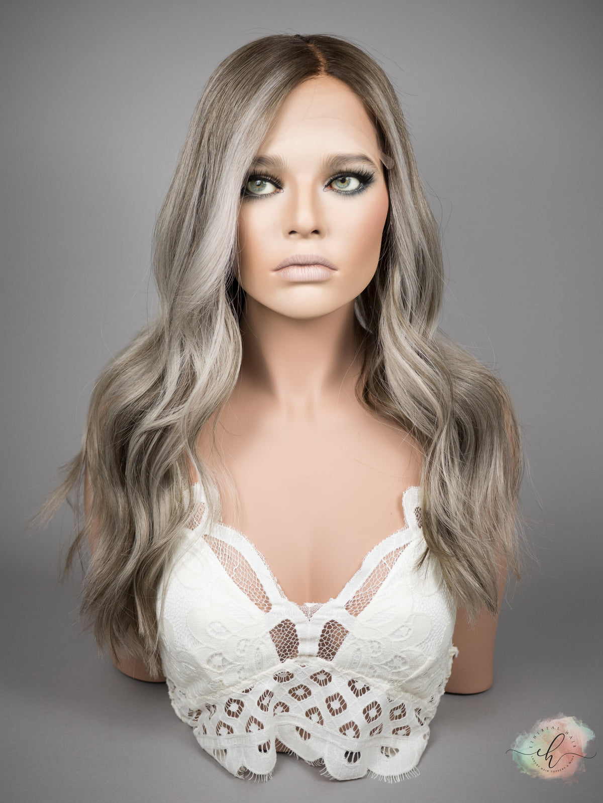 “COOL SUMMER&quot; Exquisite Wig: Lace Top, Sz. M, 22-23