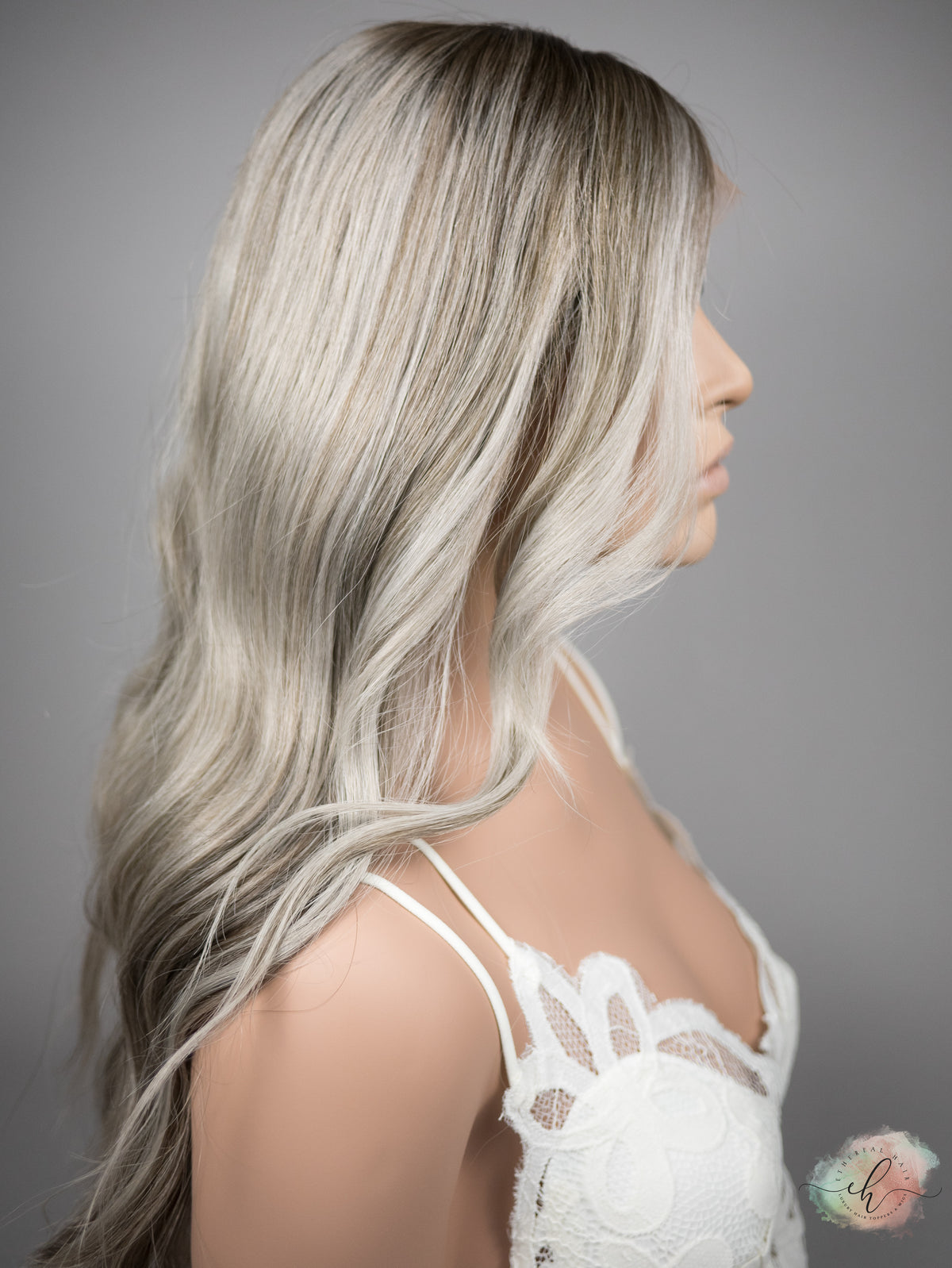 “COOL SUMMER&quot; Exquisite Wig: Lace Top, Sz. M, 22-23